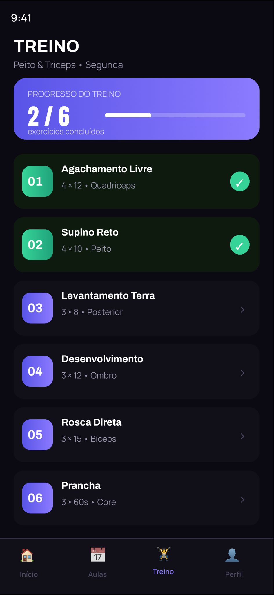 PULSE — Plano de treino